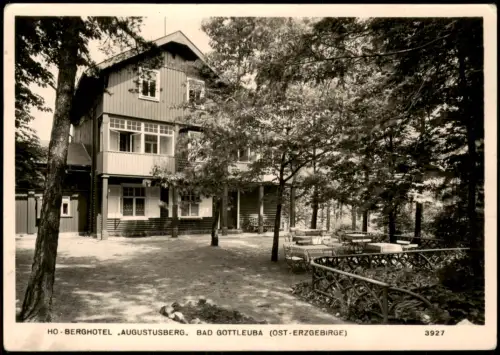 Bad Gottleuba-Berggießhübel HO-Gaststätte-BERGHOTEL AUGUSTUSBERG DDR-Zeit 1958