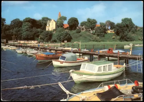 Ansichtskarte Altefähr Blick vom Seglerhafen auf Altefähr 1982
