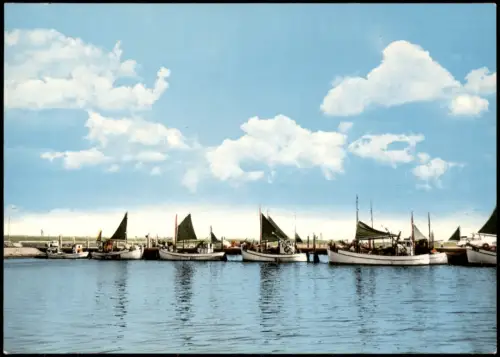 Postcard Thorsminde Havn Partie am Hafen, Fischerboote 1971