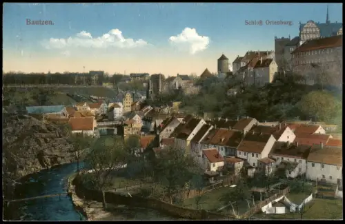 Ansichtskarte Bautzen Budyšin Schloß Ortenburg. 1915