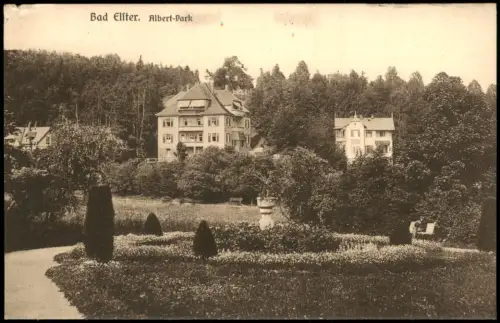 Ansichtskarte Bad Elster Albert-Park 1913