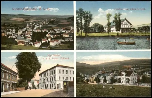 Niedereinsiedel Dolní Poustevna 4 Bild Gasthaus Zollamt Reg. Aussig 1913