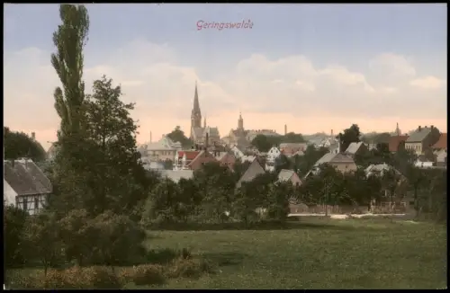 Ansichtskarte Geringswalde Blick vom Stadtrand 1913