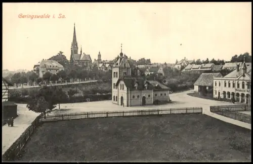Ansichtskarte Geringswalde Stadtpartie Gasthaus 1913