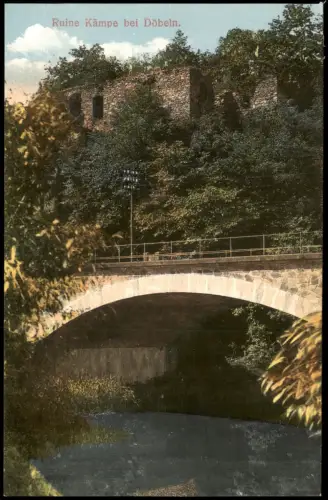 Ansichtskarte Döbeln Ruine Kämpe 1913