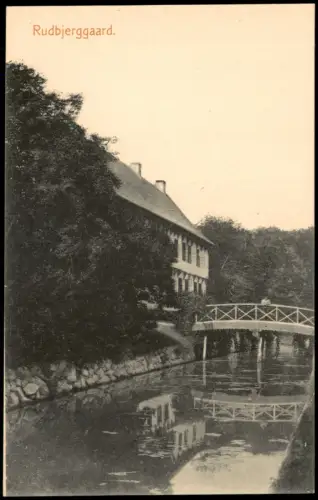 Postcard Dannemare Rudbjerggaard Rudbjerggård 1914