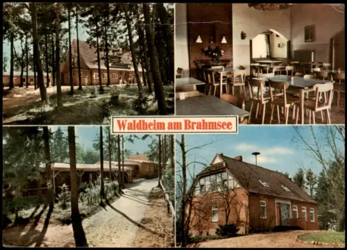 Nortorf Mehrbild-AK Evangelisches Jugendheim Waldheim am Brahmsee 1970