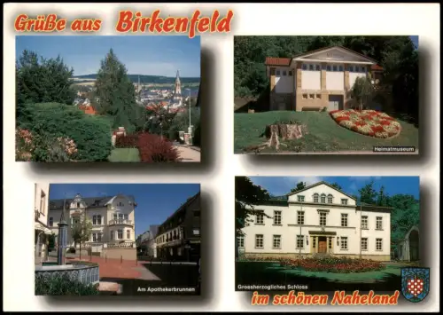 Birkenfeld (Nahe) Mehrbild-AK mit   Schloss Apothekerbrunnen Heimatmuseum 2000
