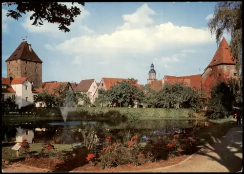 Ansichtskarte Altdorf bei Nürnberg Stadttürme mit Anlage am Roßweiher 1968