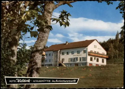 Ansichtskarte Altglashütten-Feldberg (Schwarzwald) HOTEL WALDECK 1970