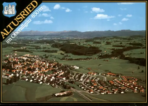 Ansichtskarte Altusried Luftbild Gesamtansicht v. Flugzeug aus 1980