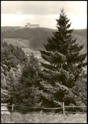 Suhl DDR AK Blick Ringberghaus Erholungseinrichtung der Werktätigen 1980