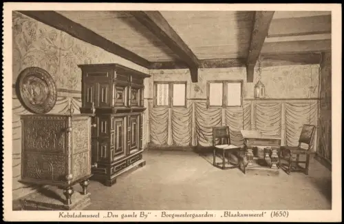 Dänemark Købstadmuseet Den gamle By Borgmestergaarden Blaakammeret Haus 1910