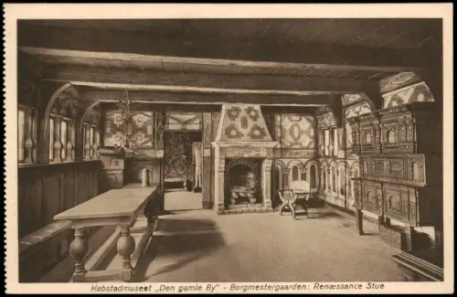 Aarhus Købstadmuseet Den gamle By Borgmestergaarden Renæssance Stue 1910