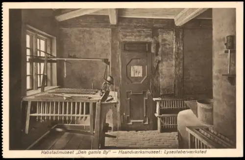 Aarhus Købstadmuseet Den gamle By Haandværksmuseet Lysestøberværksted 1910