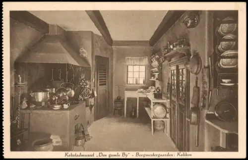 Aarhus Købstadmuseet Den gamle By Borgmestergaarden Køkken Küche 1910