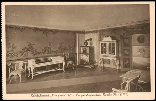 Aarhus Købstadmuseet Den gamle By Borgmestergaarden Rokoko-Stue 1910