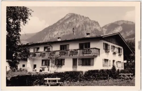 Ansichtskarte Bad Oberdorf Allgäu-Bad Hindelang Alpenort Haus 1955 Privatfoto