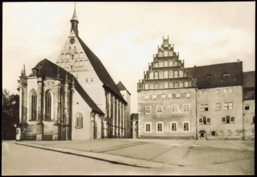 Ansichtskarte Freiberg (Sachsen) Dom mit Stadt- und Bergbaumuseum 1973/1969