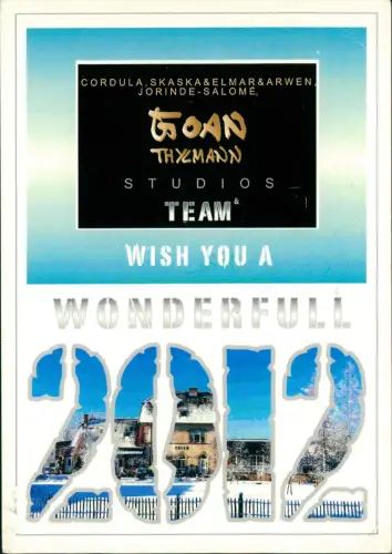 Ansichtskarte Salem Neujahrsgrußkarte 2012 der Thylmann Studios 2012