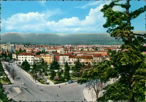 Cartolina Udine Panorama-Gesamtansicht von Udine mit Gebirgskette 1960