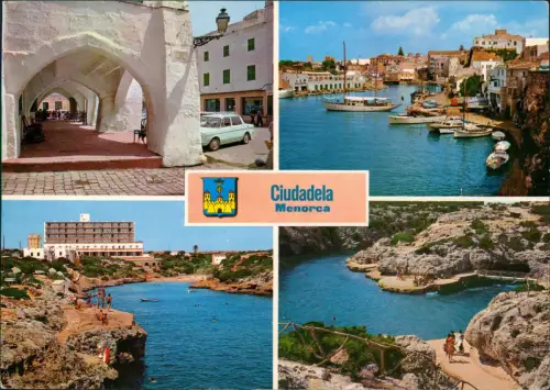 Postale Menorca (Allgemein) Mehrbildkarte Ciudadela, Menorca 1970