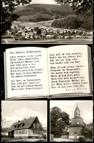 Armsfeld-Bad Wildungen MB Im schönen Kellerwald Georg Reith Verse 1960