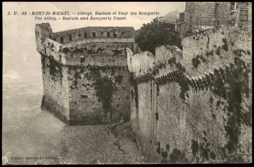 Le Mont-Saint-Michel MONT-ST-MICHEL Abbaye Bastion et Tour des Remparts 1910