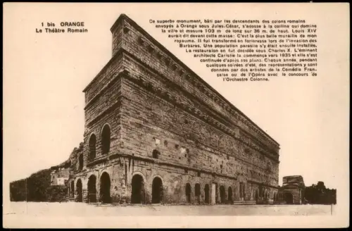 CPA Orange Le Théâtre Romain 1915
