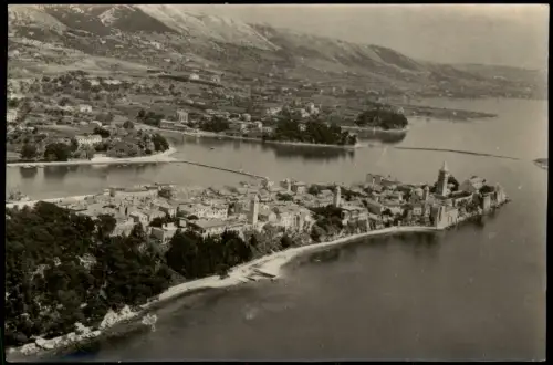 Postcard Rab Arbe Luftbild areal view 1964