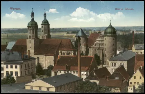 Ansichtskarte Wurzen Stadtpartie 1913
