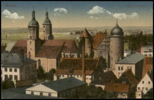 Ansichtskarte Wurzen Stadtpartie 1913