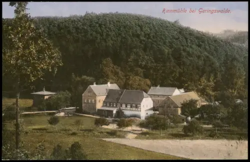 Ansichtskarte Geringswalde Blick auf die Rinnmühle 1913