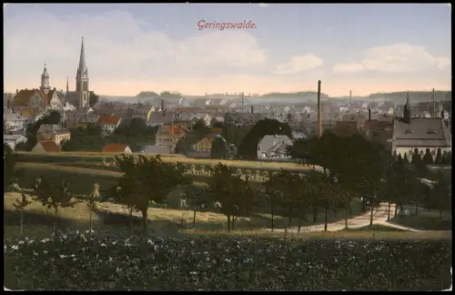 Ansichtskarte Geringswalde Weg zur Stadt 1913