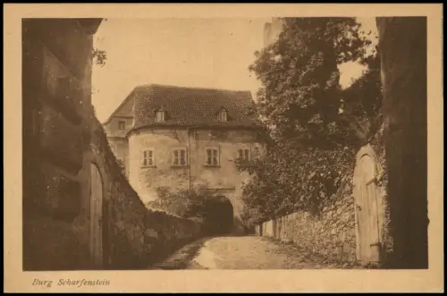 Scharfenstein-Drebach (Erzgebirge) Eingang Schloss Scharfenstein 1913