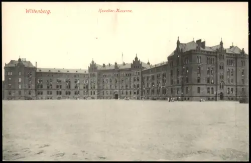 Ansichtskarte Lutherstadt Wittenberg Kavalier-Kaserne. 1913