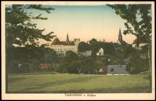 Ansichtskarte Taubenheim-Klipphausen Partie an der Stadt 1913