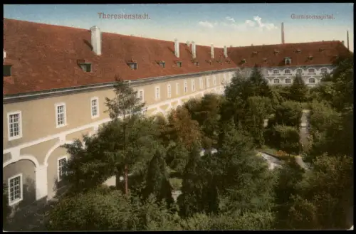 Postcard Theresienstadt Terezín Garnisonsspital. 1913