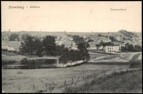 Postcard Rumburg Rumburk Johannesberg Fabriken Böhmen 1913