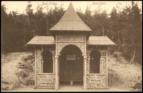 Ansichtskarte Bad Elster Apelt-Hütte. 1913
