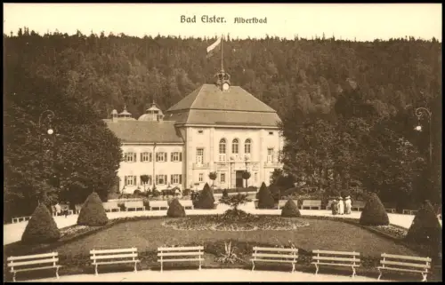 Ansichtskarte Bad Elster Albertbad 1913