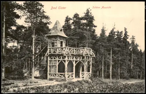 Ansichtskarte Bad Elster Schöne Aussicht 1913