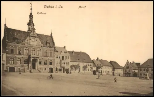 Ansichtskarte Dahlen Marktplatz 1913