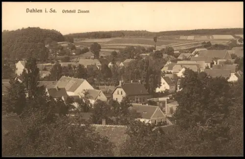 Ansichtskarte Dahlen Ortsteil Zissen 1913