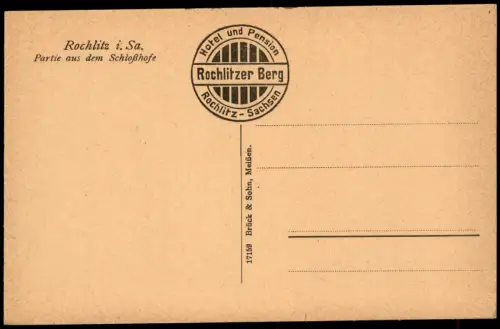 Ansichtskarte Rochlitz Partie aus dem Schloßhofe 1913