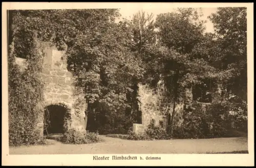 Ansichtskarte Grimma Kloster Nimbschen Seitenansicht 1914