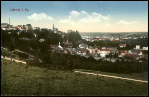 Ansichtskarte Leisnig Partie am Stadtrand 1914