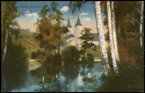 Ansichtskarte Rochlitz Birken Schloss 1914