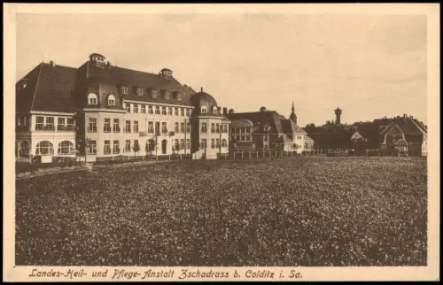 Ansichtskarte Zschadraß-Colditz Landes-Heil- und Pflegeanstalt 1914