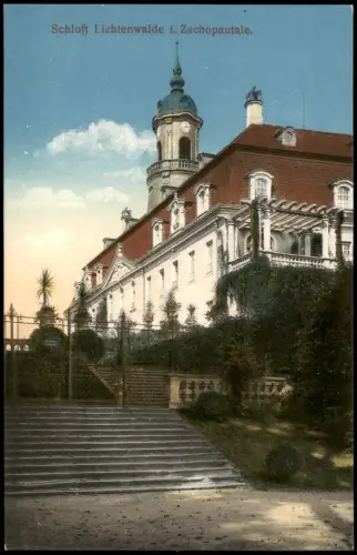 Lichtenwalde-Niederwiesa Schloß Lichtenwalde, Treppenaufgang 1913